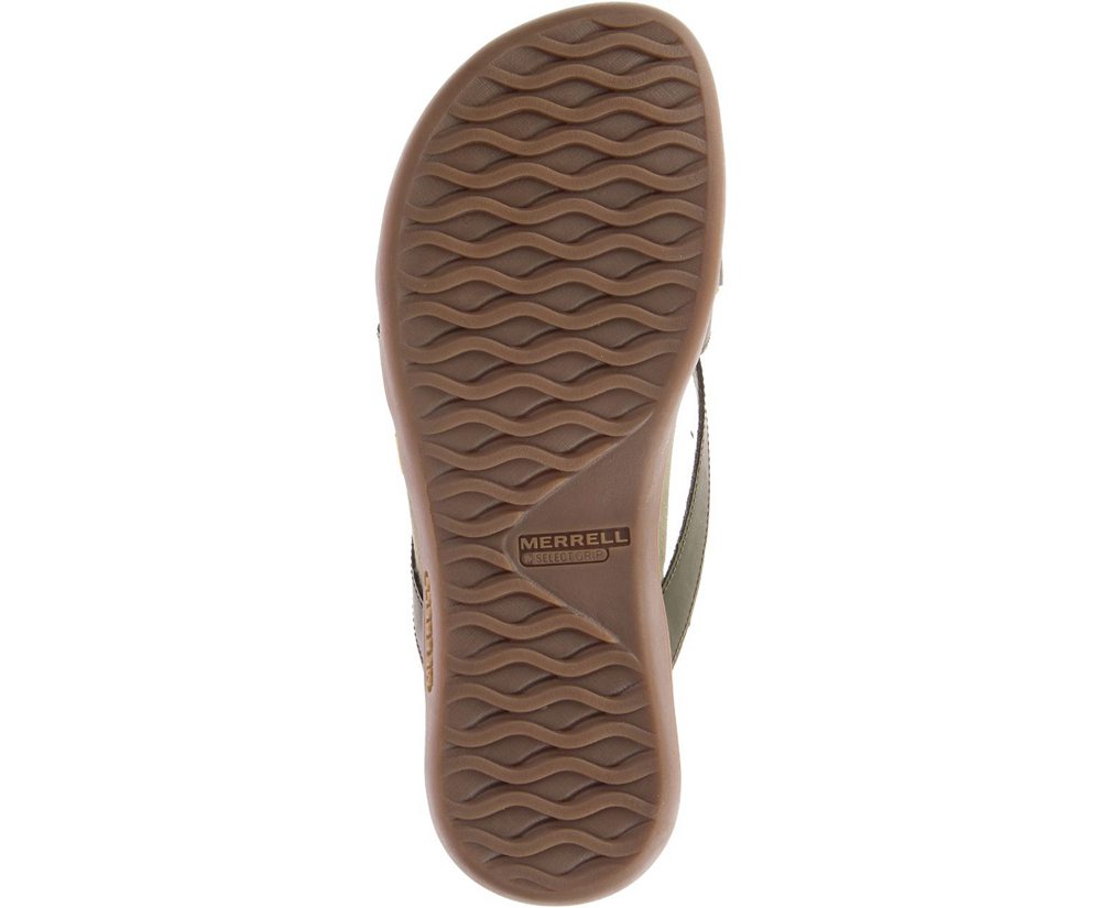 Sandálias Senhora - Merrell District Kindra Thong - Verde Oliva - GPU261508